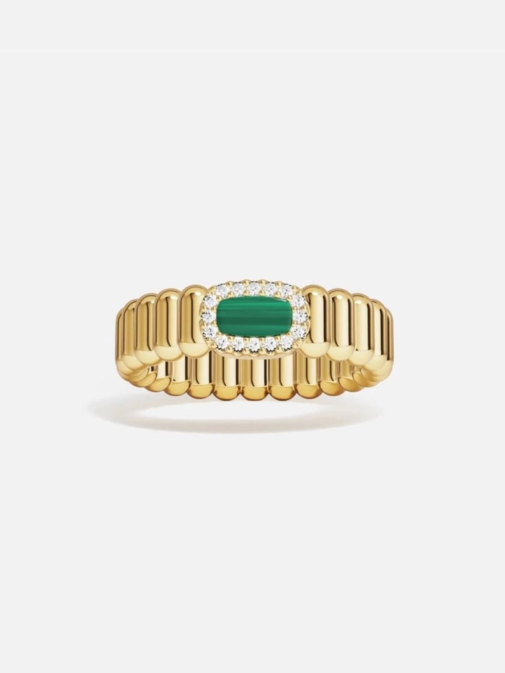 APM Monaco Les Calanques Malachite Ring